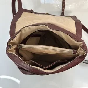Lucky Brand mahogany leather backpack w/ brass studs Lucky Brand | Bags | Lucky Brand Mahogany Leather Backpack W  main image 4